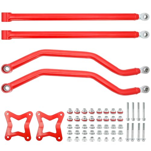High Clearance Boxed Rear Radius Arm Kit for 2014-2023 Polaris RZR XP 1000/ XP 4 1000, Heavy-Duty, Adjustable Heim Joints Boxed Rear Radius Arms/Rods Replacement for Polaris RZR XP 1000/ XP 4 1000 - size: For Polaris, style: Rear