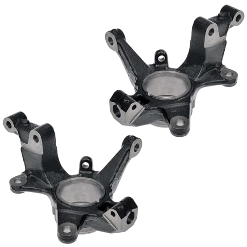 Detroit Axle - 4pc Front Knuckles Kit for 2007-2015 Mazda CX-7 CX-9, 2008 | 2009 2010 2011 2012 2013 2014, 2 Steering Knuckles 2 Wheel Bearings Replacement - size: 4UW471909/Kit