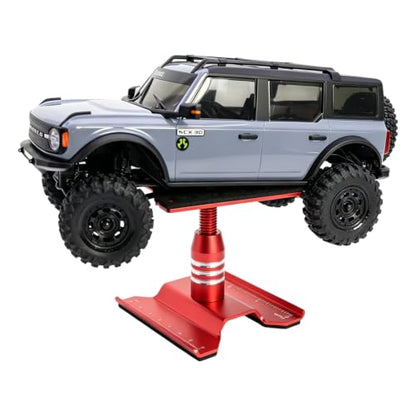 1/30 1/32 Aluminum RC Car Repair Stand Workstation 360° Rotating Tool (Red) | for Axial scx30 Redcat Ascent-32 Crawler Station Kit Display Setup Height Adjustable - color: Red