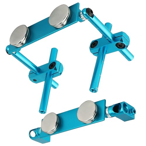 RC Magnetic Body Post Stealth Invisible Body Shell Mount Column Kit Compatible with HSP Sakura D3 XIS Himoto HPI Tamiya TT-01 TT-02 1/10 RC Touring Car Drift Car (Blue) - color: Blue