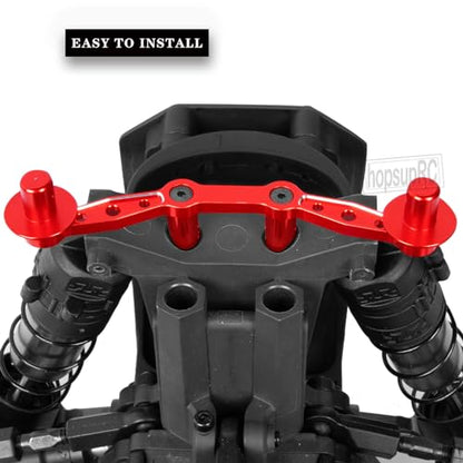 Aluminum Front Rear Body Posts Mount Shell Column Fixing Bracket Upgrades Part for 1/8 Mojave 4X4 4S BLX RC Car,Alloy Body Post Set Hops Up,Replaces ARA320740 Red - color: Red/Body Post Set