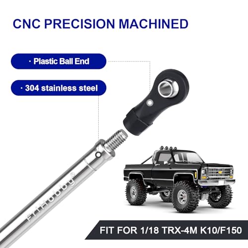 High Clearance Chassis Links Set Stainless Steel Suspension Link Set 50g for Traxxas TRX4M High Trail K10 F150 Chassis Upgrades 1/18 RC Crawler Accessories