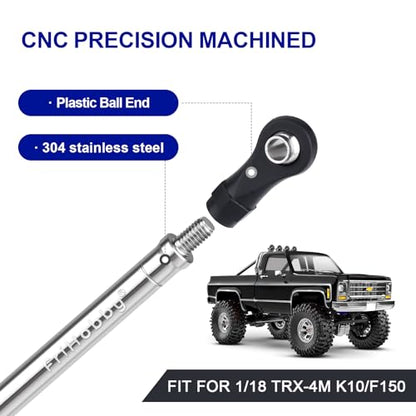 High Clearance Chassis Links Set Stainless Steel Suspension Link Set 50g for Traxxas TRX4M High Trail K10 F150 Chassis Upgrades 1/18 RC Crawler Accessories