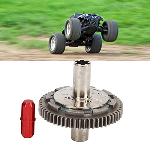 RC Slipper Clutch, 57T RC Clutch Spur Gear Aluminum Alloy Steel RC Slipper Clutch Replacement for 1/10 Upgrade Replace Part (Red) - color: Red