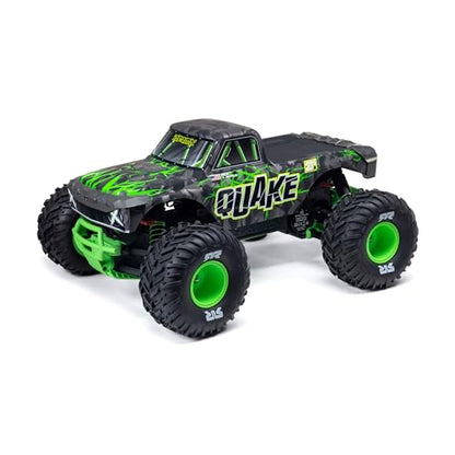 ARRMA RC Truck1/10 Quake 223S 2WD RTR (Battery and Charger Not Included) Brushless Monster Truck, Green, ARA3537T2 - color: Green