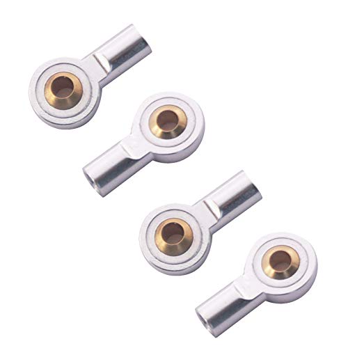 10Pack Vgoohobby Aluminum M3 Link Rod Tie Rod End Ball Head Joint Holder Compatible with Axial Redcat HSP Traxxas HPI 1/10 RC Car Truck DIY Robot Boat Airplane (18mm)
