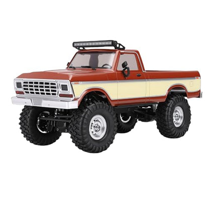 1/16 RC Truck, 2.4G Remote Control Off Road Crawler Toy with System and Shock Absorption, for Boys Kids Adults Birthday (Brown)