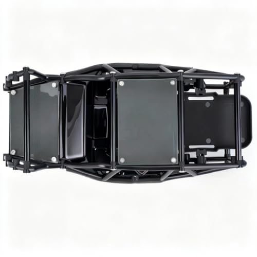 AMK RC Crawler Roll Cage, 1/10 Scale Nylon Rock Buggy Body Cage for Axial SCX10 SCX10 II, Durable RC Rock Crawler Upgrade Part (Gray) - color: Gray