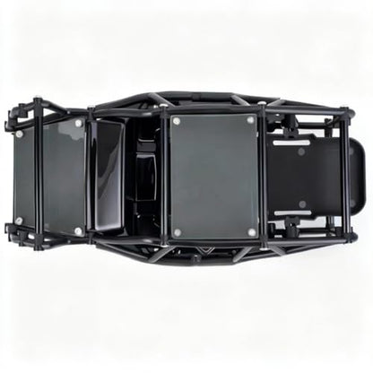 AMK RC Crawler Roll Cage, 1/10 Scale Nylon Rock Buggy Body Cage for Axial SCX10 SCX10 II, Durable RC Rock Crawler Upgrade Part (Gray) - color: Gray