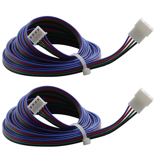 2Pcs 3D Printer Stepper Motor Extension Cables XH2.54 4Pin 2M(78.7Inch), Female to Male NEMA 17 Motor Wires Compatible with Voron 2.4, 3D Printing DIY Parts, - style: 2Pcs Voron 2.4 Stepper Motor Extension Cables 2M (78.7inch)
