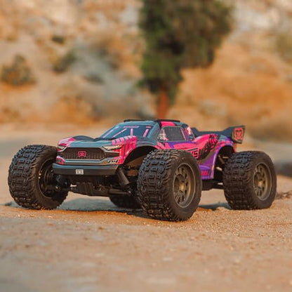 ARRMA RC Truck 1/10 VORTEKS 4X4 223S BLX BRUSHLESS Stadium Truck RTR (Battery and Charger Not Included) with DSC, Purple, ARA4305V4T3 - color: Purple