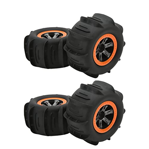 RC Tires, High-Durability Off-Road 1/10 1/12 Scale Rubber Wheels for Beach Driving Desert Racing Outdoor Adventures