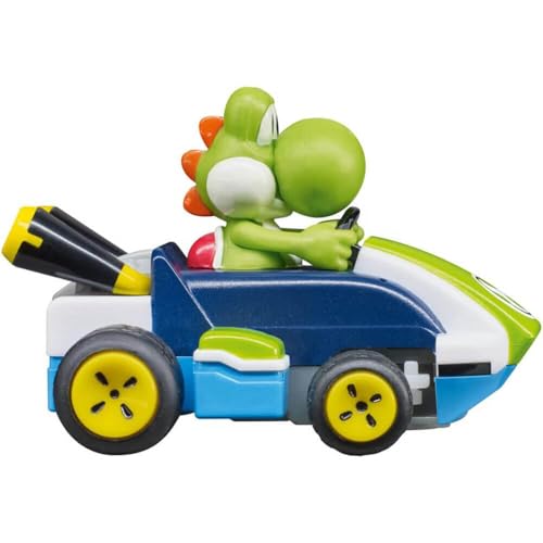 Carrera RC Nintendo Mario Kart 2.4 GHz Mini Collectible Radio Remote Control Toy Car Vehicle - Yoshi | Official Licensed Mario Miniature Collectible Toy RC Car for Kids 6+, Ready To Run, Rechargeable Battery, Radio RC Racing - style: Yoshi