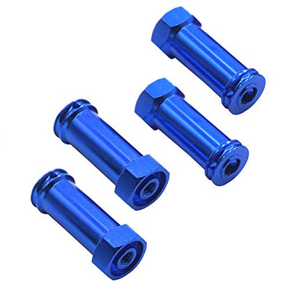 Share Goo Aluminum 12mm Wheel Hex Hub Adapters 25mm/30mm Extension Longer Combiner Compatible with Traxxas Slash 4x4 HQ 727 5807 Stampede 1/10 RC Truck Car (30mm) - size: 30mm