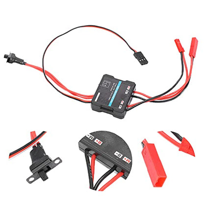 Electronic Speed Controller, Water Proof Plastic 40A Brushed ESC for 1/16 RC Car 1/18 RC Car Upgrade