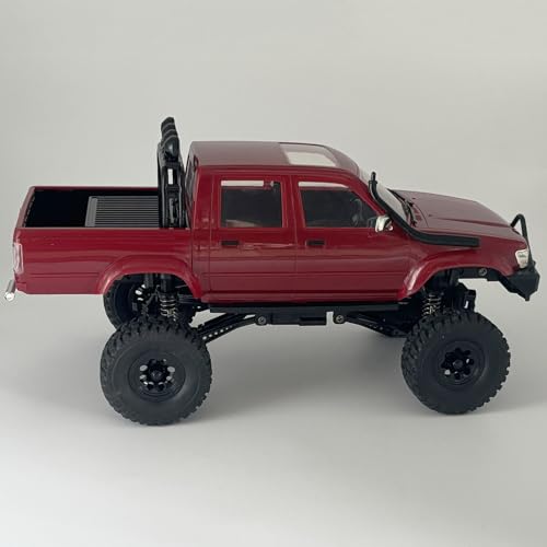 WPLDEWAN 1/16 RC Crawler WPL C64-1 Remote Control Truck Off Road | RC Rock Crawler 4x4 Pickup RTR All Terrain Fully Proportional 2.4GHz Axle Mounted Servo Hobby Car Adult