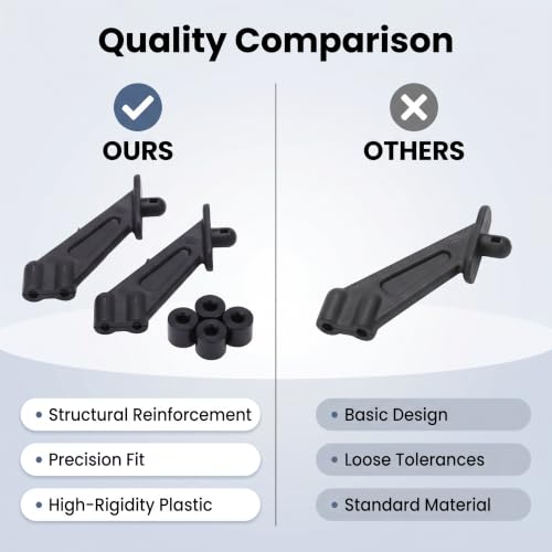 Rc Rear Wing Bracket,Plastic Rear Wing Mount Replacement for Racing Dbx10 7531 1/10 Rc Car Car Model Accessory