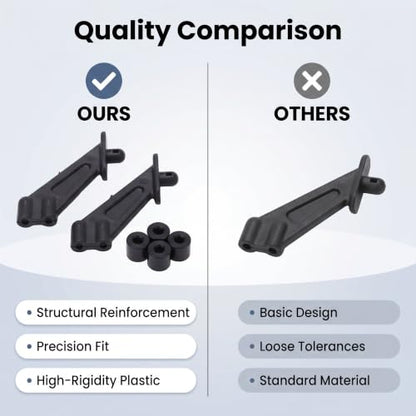 Rc Rear Wing Bracket,Plastic Rear Wing Mount Replacement for Racing Dbx10 7531 1/10 Rc Car Car Model Accessory