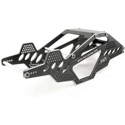 Hot Racing SCP14RR01 Aluminum Rock Racer Conversion Chassis (Black) - Ax10
