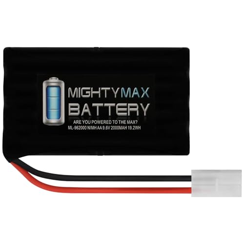 Mighty Max Battery 9.6V 2000mAh NiMH Battery Replacement for Tyco Turbo Hopper