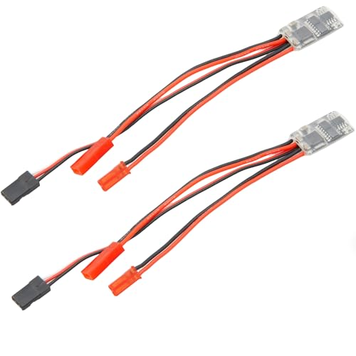 1S-3S Micro Brushed ESC 10A Dual-Way with/Without Brake 5V 1A BEC Motor Speed Controller for RC Vehicle Model Airplane (one Way for Aircraft(2pcs)) - color: One Way for Aircraft(2pcs)