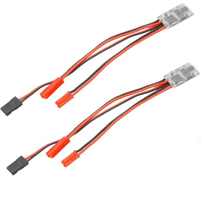 1S-3S Micro Brushed ESC 10A Dual-Way with/Without Brake 5V 1A BEC Motor Speed Controller for RC Vehicle Model Airplane (Two Way w Brake(2pcs)) - color: Two Way W Brake(2pcs)