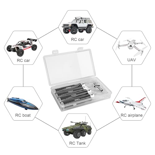HobbyPark Hex Driver Screwdriver Set 1.5mm 2.0mm 2.5mm 3.0mm Extended Thickened Handle for RC Crawler RC Cars Trucks Buggy On Road Touring Drift Tools