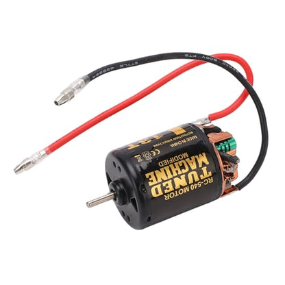 Milltrip 540 Brushed Motor & 65A Waterprof ESC Combo for Axial, Scx10 90046, Traxas, Tamiya - High Performance Brushed Motor ESC with Overheat Protectionn, Precise Design for RC Cars & Boats (13T)