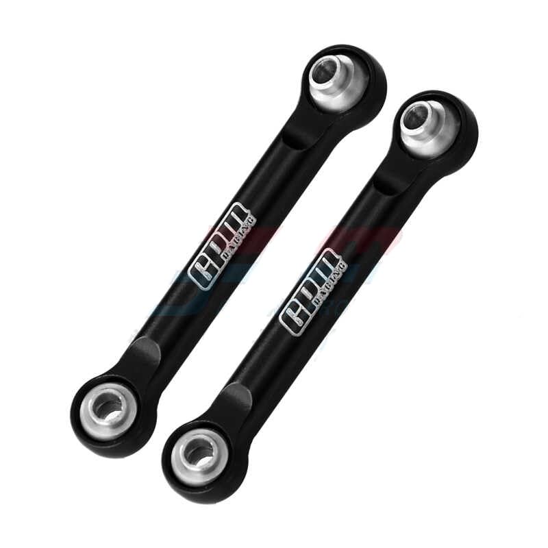 Palumma Front Steering Link Rod Aluminum 7075 for ARRMA 1/14 Mojave GROM Upgrade Accessories (Black) - color: Black