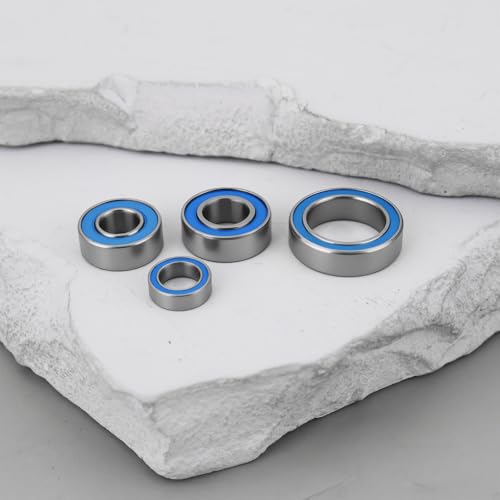 22pcs RC Rubber Sealed Bearing Kit Compatible with CC-02 Defender 90 G 500 Unimog 406