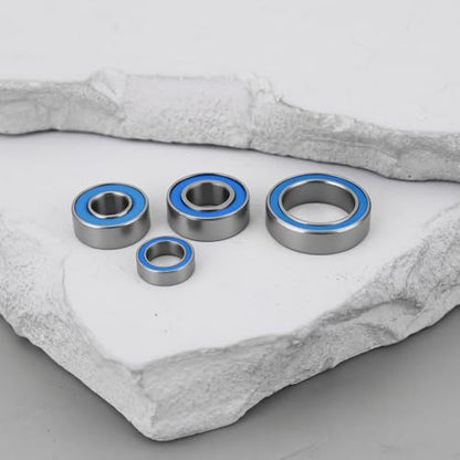 22pcs RC Rubber Sealed Bearing Kit Compatible with CC-02 Defender 90 G 500 Unimog 406