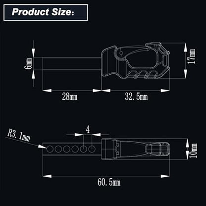 Metal RC Crawler Trailer Hook Tow Hitch for 1/10 RC Crawler Traxxas TRX4 Axial SCX10 Rear Bumper Parts (Yellow) - color: Yellow