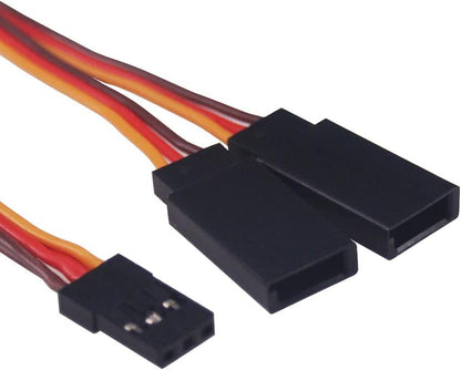 GTIWUNG 3 Pcs JR Style Servo Y Harness 3" RC Y Cables Splitter-Cable, 3 Pcs 75mm Servo Cables