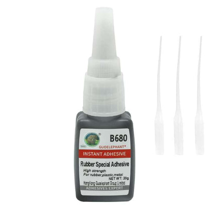 Super Glue for Rubber, Instantly Strong Adhesive for Rubber, Tire, Shoes, Boots, Belt, Foam, DIY Crafts, Rubberized Speaker, Tube - Black, Waterproof, Heat-Resistant