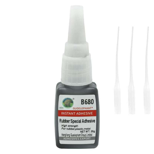 Super Glue for Rubber, Instantly Strong Adhesive for Rubber, Tire, Shoes, Boots, Belt, Foam, DIY Crafts, Rubberized Speaker, Tube - Black, Waterproof, Heat-Resistant