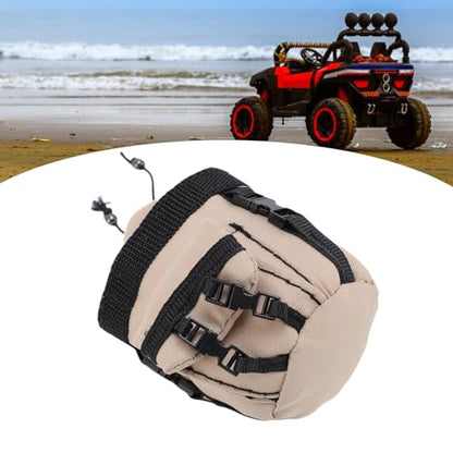RC Car Luggage Bag 1/8 1/10 Simulation Polyester Easy Using Miniature Decoration RC Luggage Backpack (1) - color: Cream White