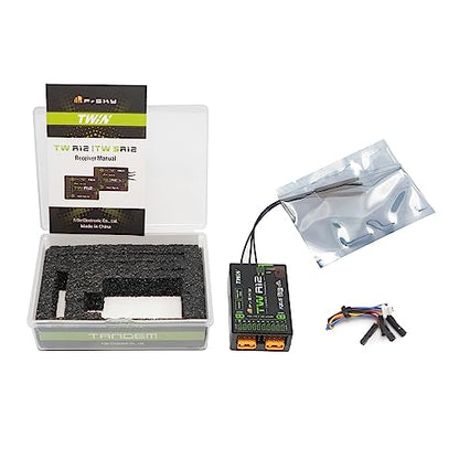 FrSky TW R12 Dual 2.4G with PWM SBUS FBUS or S.Port XT30 Plug Receiver