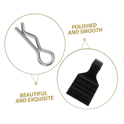 STOBOK 4pcs Aluminum Alloy Rc Car Body Clips Pull Tabs Easy-Replace Pins for Rc Car Accessories Black Clips for Secure Assembly