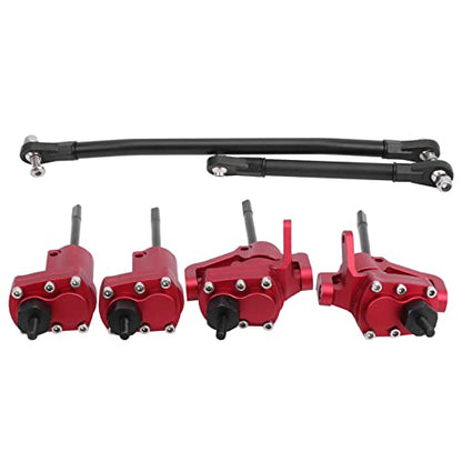 RC Portal Axle Kit, Durable Off-Road Rear Upgrade with Steering Link Shaft for RC Hobbyists, Crawlers and Trail Enthusiasts