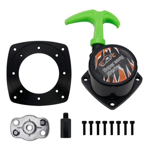 Easy Pull Starter Set for Zenoah CY Rovan Top Speed 23cc-36cc Engines Green | for 1/5 HPI ROFUN KM Baja 5B 5T 5SC LT FG Rc Car Parts - color: Green