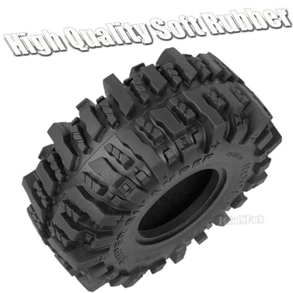 RC 1.9In Soft Rubber Wheel Tires for 1/10 RC Crawler Car SCX10 SCX10 II 90046 SCX10 III AXI03007 SCX10 Pro TRX4 TRX6 D90 Gen7/8 VS4-10 MST CFX,BRCatWPark 4Pcs Soft Rubber Wheel Tires-(A) - style: 4Pcs 1.9 Rubber Wheel - (A)