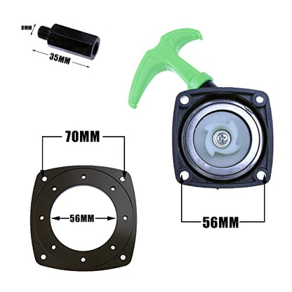 Engine Pull Starter, Easy Pull Starter for Zenoah CY 23cc, 26cc, 29cc and Rovan 23-30.5cc Engine (Green) - color: Green