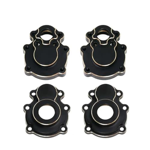 Steering Knuckle Models For FMS FCX10 1/10 Brass Differential Axle Cover Steering Outer Inner Portal Housing RC Crawler Car Upgrade Parts(Rear set) - size: Rear set