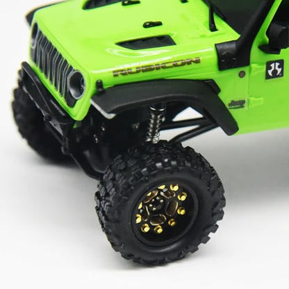Brass 0.7" Wheel and Brass/Offset and 0.7‘’ Wheel Tire with Foam for SCX30 Cars Upgrade Parts 4pcs/Set (Brass 0.7" Beadlock Offset Wheel) - color: Brass 0.7" Beadlock Offset Wheel