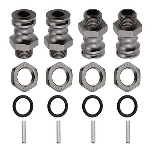 4Pcs 17mm to 23mm Wheel Adapter Conversion Extension, Titanium Gray - color: Titanium Gray