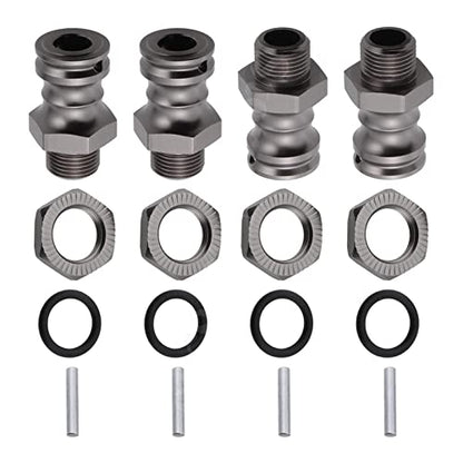 4Pcs 17mm to 23mm Wheel Adapter Conversion Extension, Titanium Gray - color: Titanium Gray