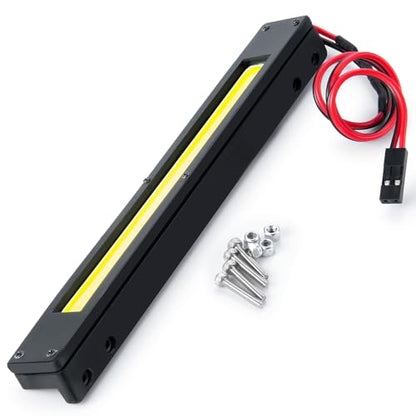 RCLIONS RC Light Bar Roof Rack LED Lamp for TRX4 Defender 1/10th RC Crawler Car Upgrades Parts