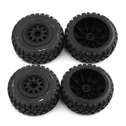 Compatible with Traxxas for Slash for HuanQi 10sc for HPI for HSP RC Car 4pcs 108mm 1/10 Short Course Truck Tire Wheel Tyre 12mm Hex RC Assortment
