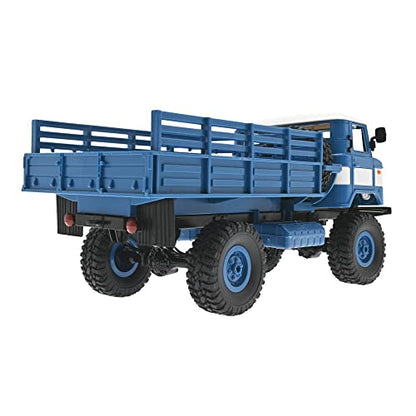 jaming WPL B-24 Remote Control Car,1/16 Full Scale RTR RC Truck Car for Children's,RC Truck 4WD Climbing Off Road Vehicles 2.4GHz RC Crawler Gift for Adults Kids Hobby Toys(B24) - color: Blue