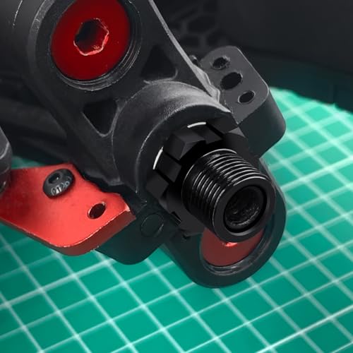 4 Pack MORFUM Aluminum RC Wheel Hex Hubs Adapter and Nuts (Splined) Extended Wheel Hub Drive Combiner Compatible with 1/7 Arrma Felony 6S RC Crawler Car Upgrades
